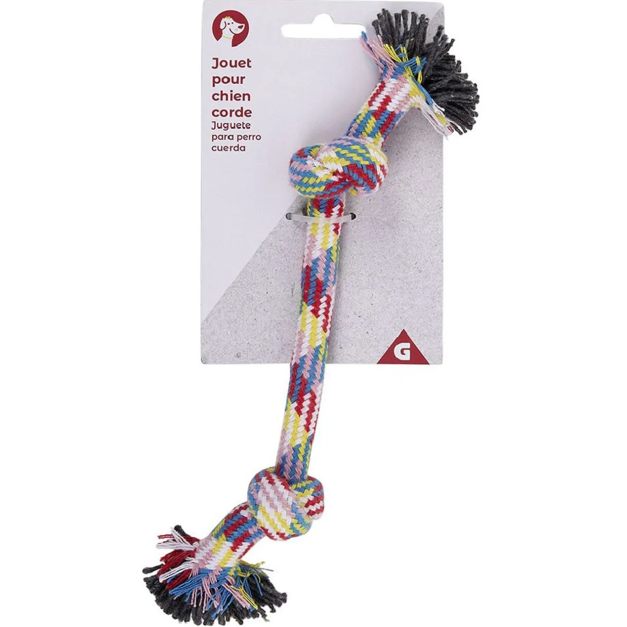 Jouet pour chien Corde à 2 noeuds L.28 cm < Gifi Sale