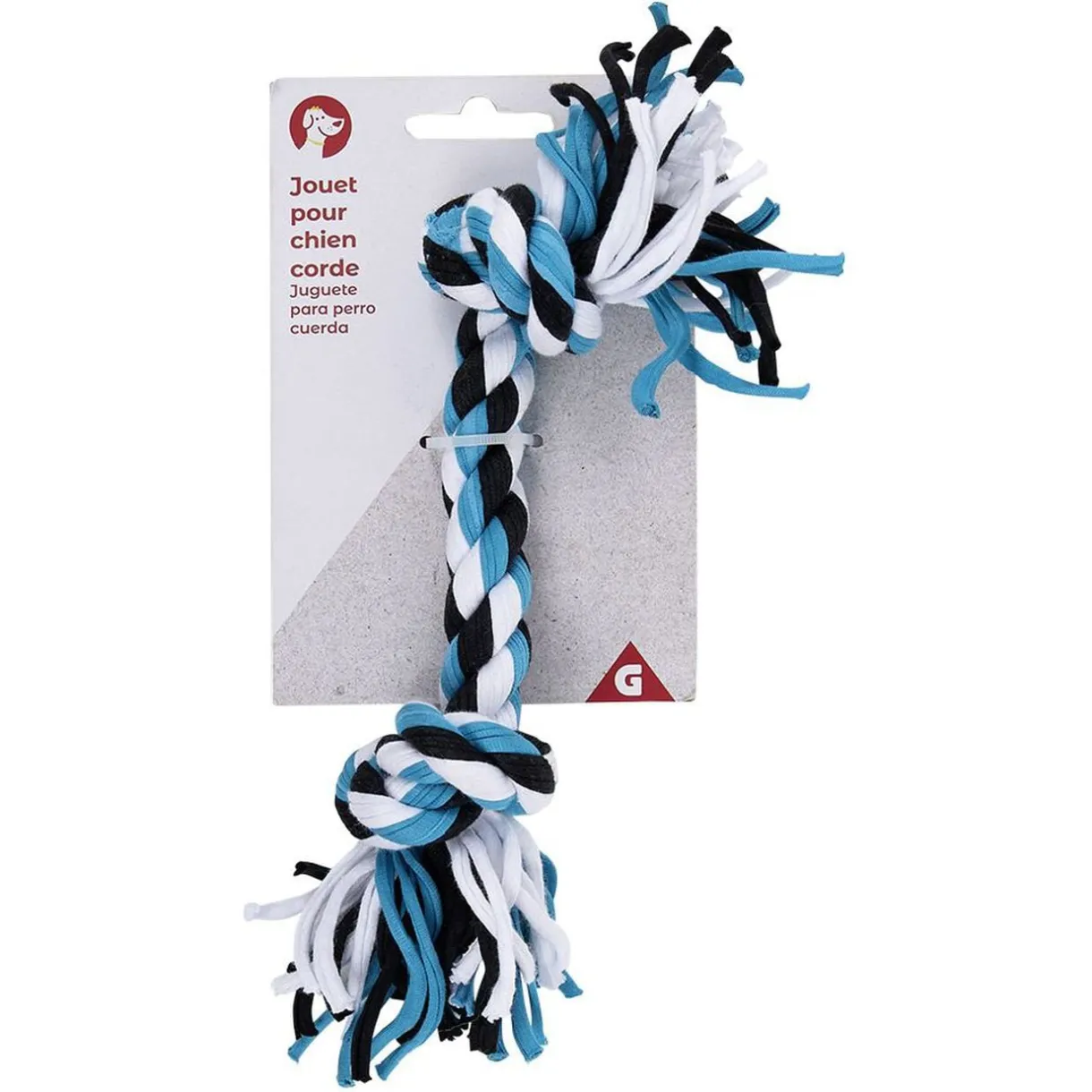 Jouet pour chien Corde à 2 noeuds L.24 cm < Gifi Sale
