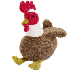 Jouet pour chien peluche fibre poule marron L28cm < Gifi Hot