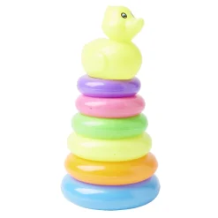 Jouet pour le bain canard et anneaux à empiler
