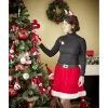 Jupe rouge Mère Noël adulte Taille unique < Gifi Online