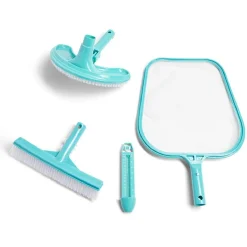 Kit 4 accessoires de nettoyage piscine