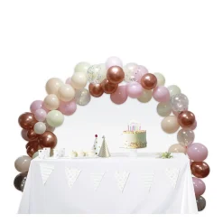 Kit arche à ballons pastel 96 pièces