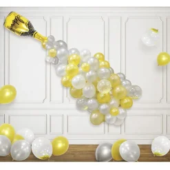 Kit ballon fontaine bouteille doré 61 ballons et ruban 5m < Gifi Hot