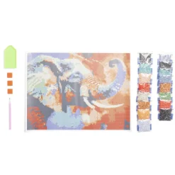 Kit créatif broderie diamants 30x40cm - 3 modèles