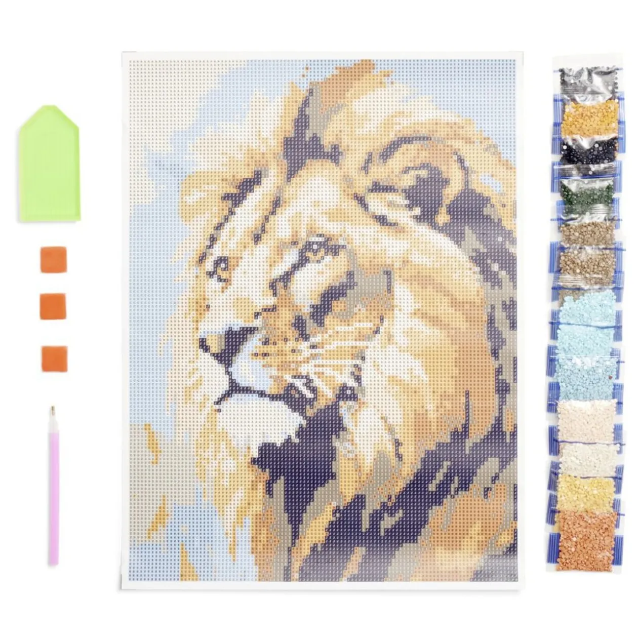 Kit créatif broderie diamants 30x40cm - 3 modèles