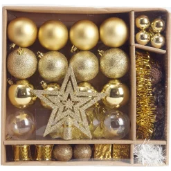 Kit décoration pour Sapin de Noël Doré x40