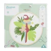 Kit de broderie au fil de coton avec support bois - 3 modèles