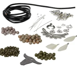 Kit de création collier et bracelet vert bohémien < Gifi Sale