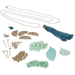 Kit de création collier et bracelet cuivre menthe < Gifi