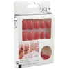 Kit de faux ongles couleur corail