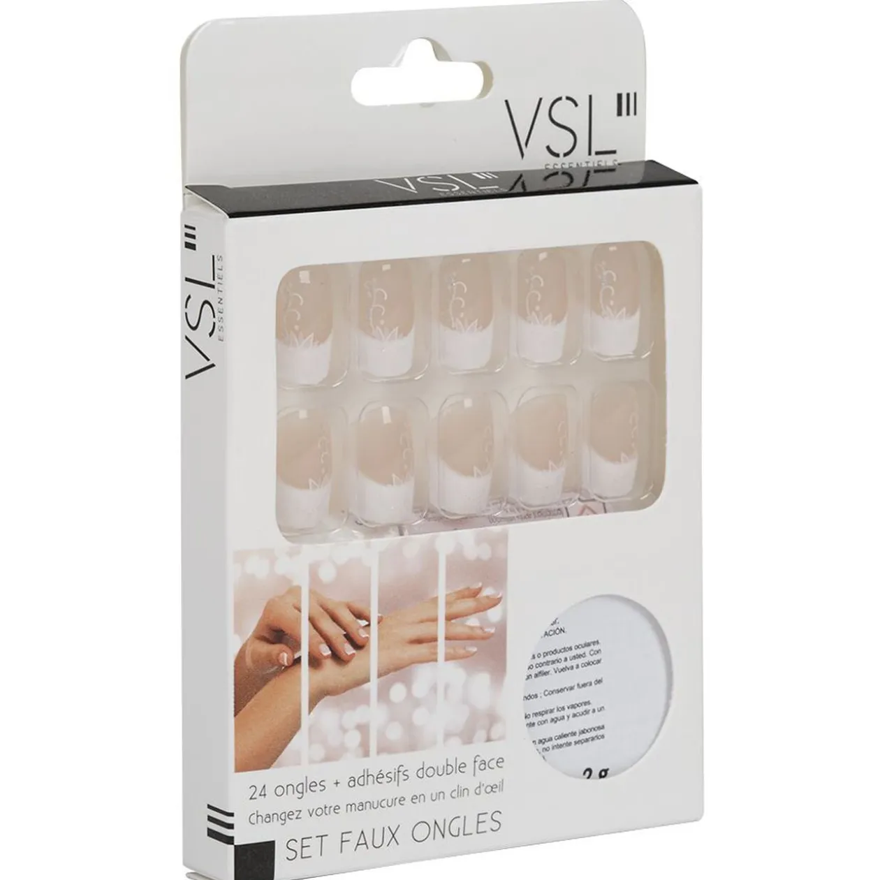 Kit de faux ongles motif fleur