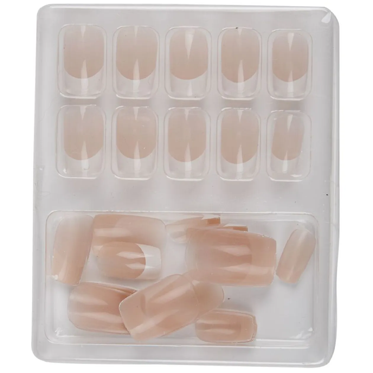 Kit de faux ongles style French manucure