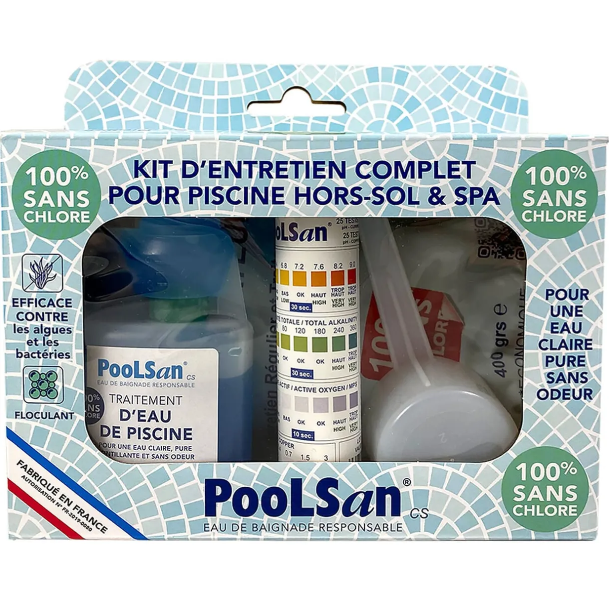Kit d'entretien sans chlore pour piscine hors-sol et spa < Gifi Outlet