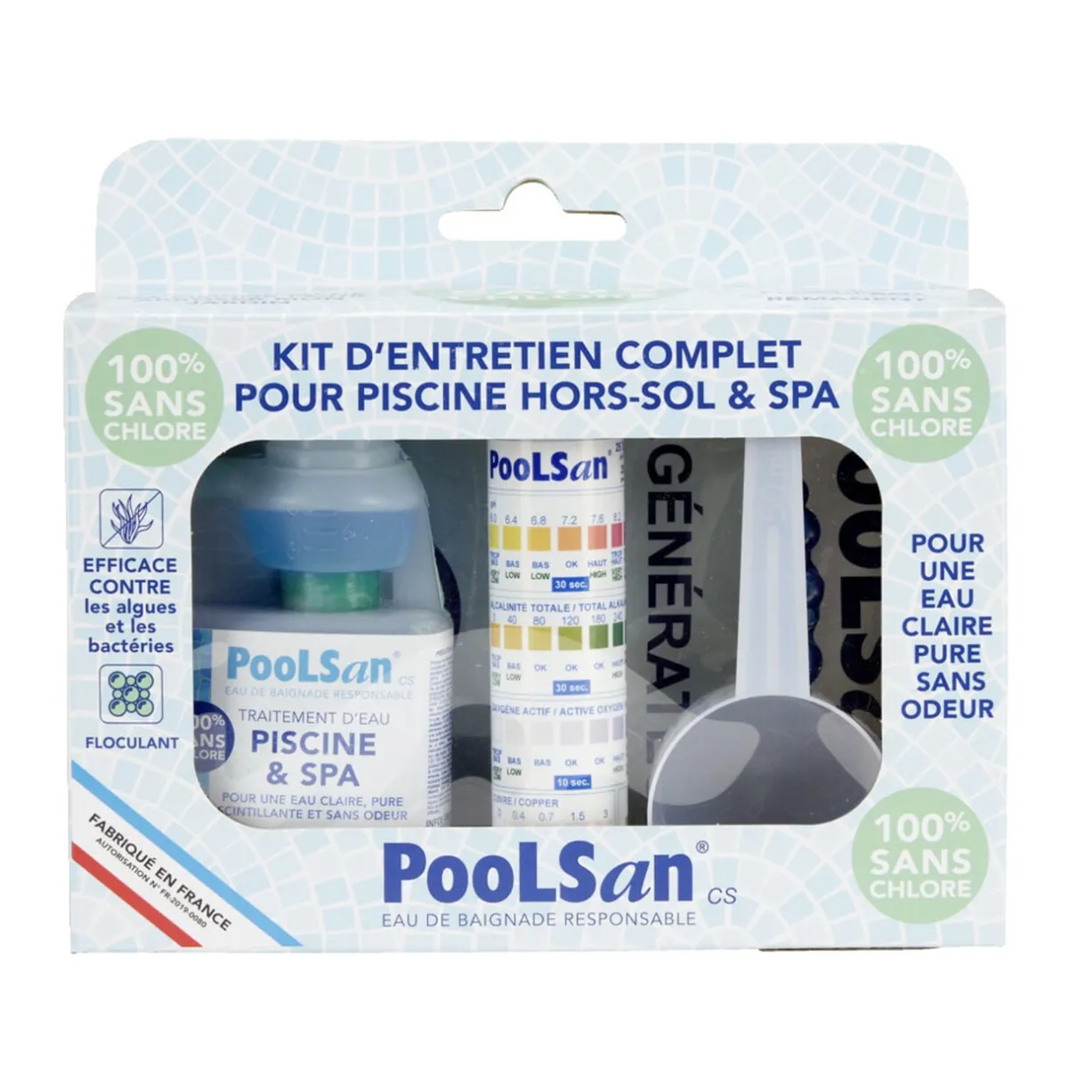 Kit d'entretien sans chlore pour piscine hors-sol et spa < Gifi Outlet
