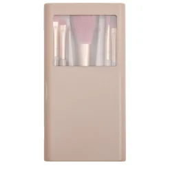 Kit de 5 pinceaux à maquillage dans boîte avec miroir 7x13,5cm < Gifi New