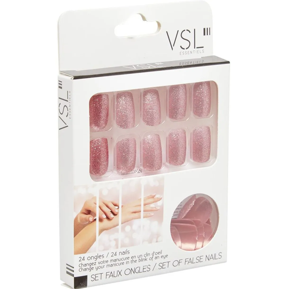 Kit faux ongles rose doré < Gifi Clearance
