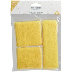 Kit festif 2 bandeaux de poignet et 1 de tête - 4 coloris