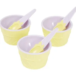 Kit à glace bol et cuillère x3