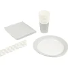 Kit jetable 32 pièces gris