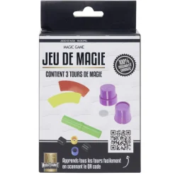 Kit jeu de magie 3 tours faciles (3 modèles)