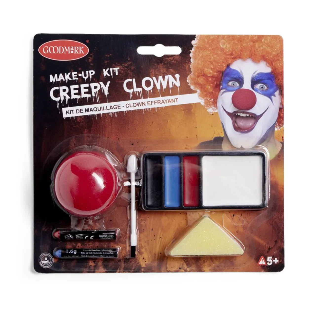 Kit maquillage de clown Halloween