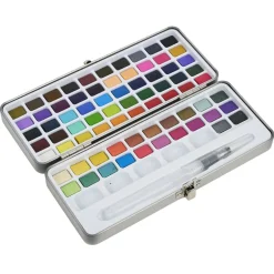 Kit peinture aquarelle 72 couleurs avec pinceau à réservoir d'eau