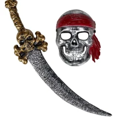 Kit pirate Halloween épée et masque adulte