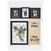 Kit 17 stickers déco effet cadre noir