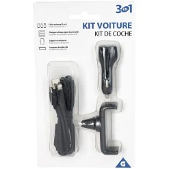 Kit support et chargeur smartphone pour voiture