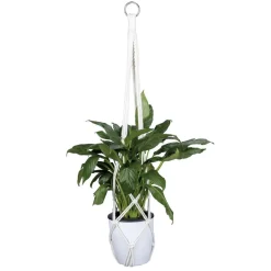 Kit suspension pour plante macramé coton beige à faire soi-même