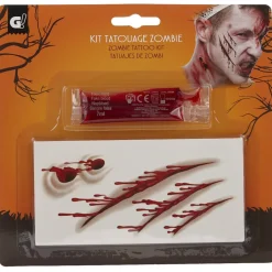Kit tatouage zombie Halloween (4 modèles) < Gifi New