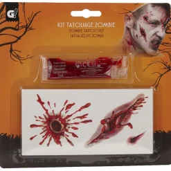 Kit tatouage zombie Halloween (4 modèles) < Gifi New