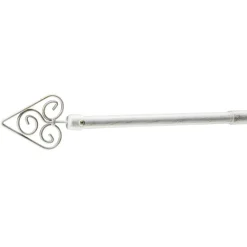 Kit tringle coeur blanc L95-180cm