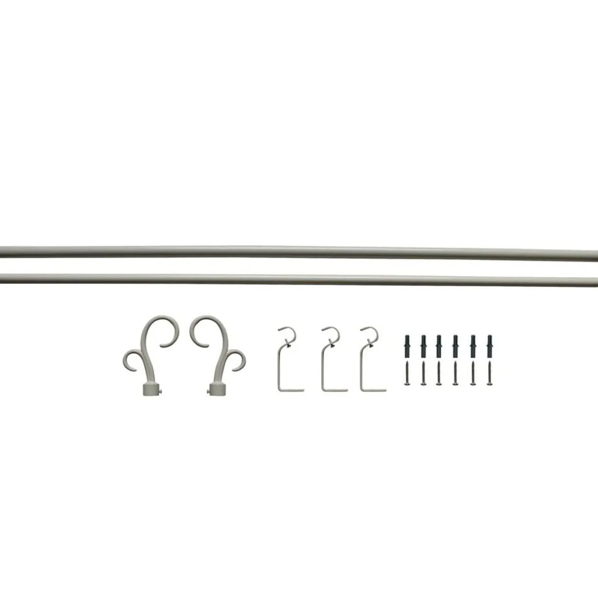 Kit Tringle Extensible 167-305 cm embouts crosse blanc < Gifi Outlet