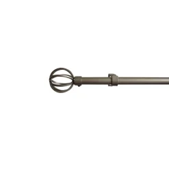 Kit Tringle Extensible 167-305 cm embouts sphère gris chromé < Gifi Best