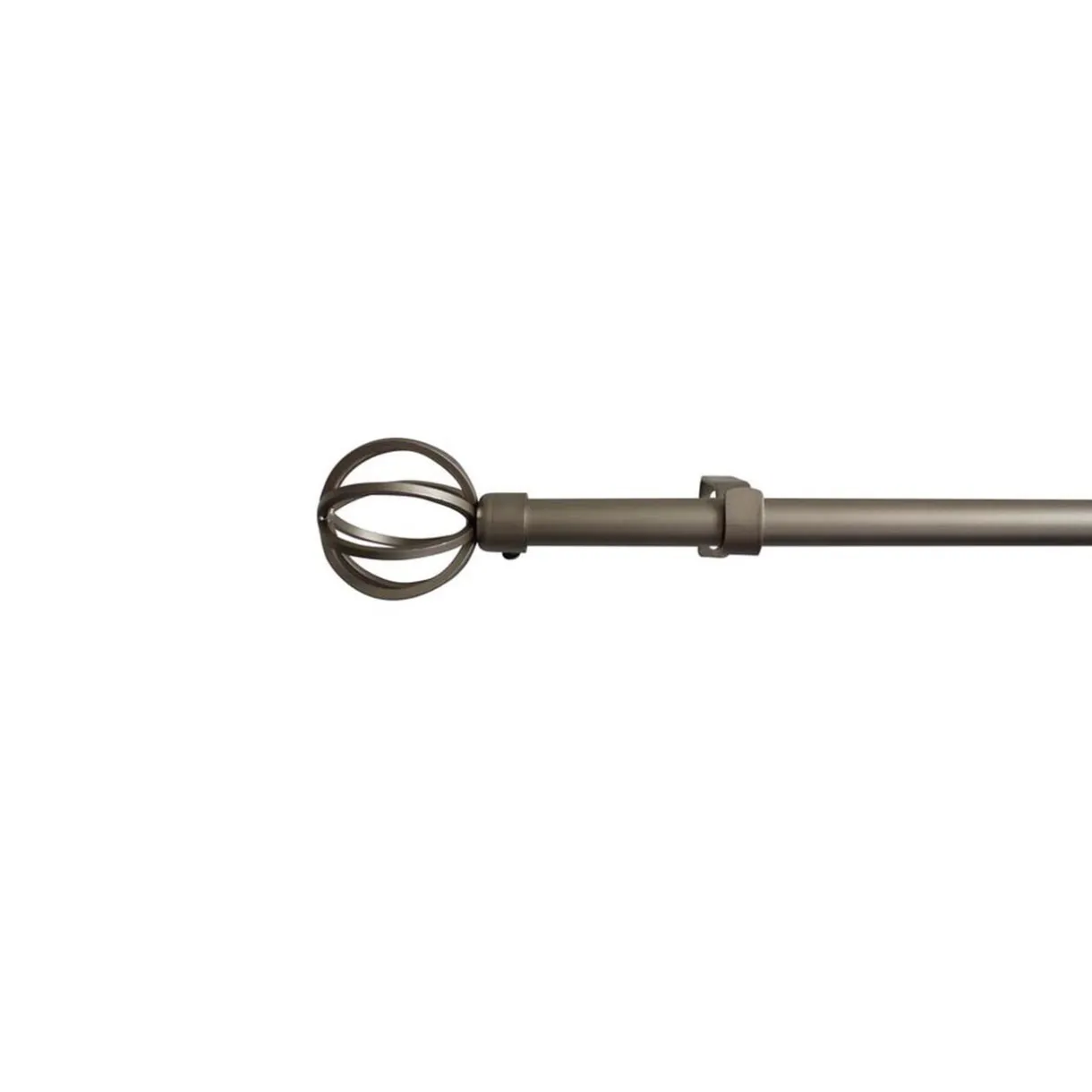 Kit Tringle Extensible 167-305 cm embouts sphère gris chromé < Gifi Best