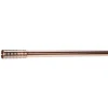 Kit tringle extensible embout piston strié cuivre mat L120/210cm