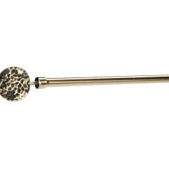 Kit tringle extensible embout martelé couleur laiton mat L120/210cm < Gifi