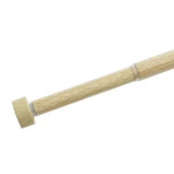 Kit tringle à rideaux alu aspect bois clair extensible 95-180cm (5 pièces) < Gifi Online