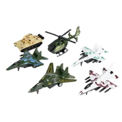 Kit 5 véhicules et avions militaires