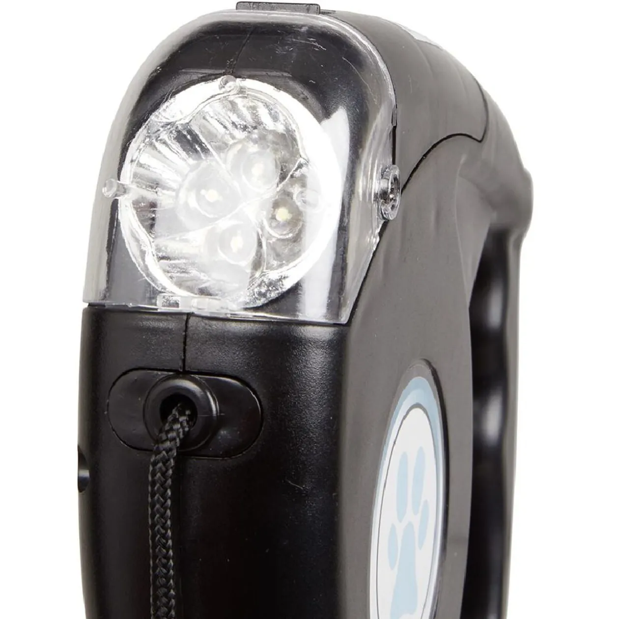 Laisse enrouleur distributeur de sac et lampe LED (2 modèles)