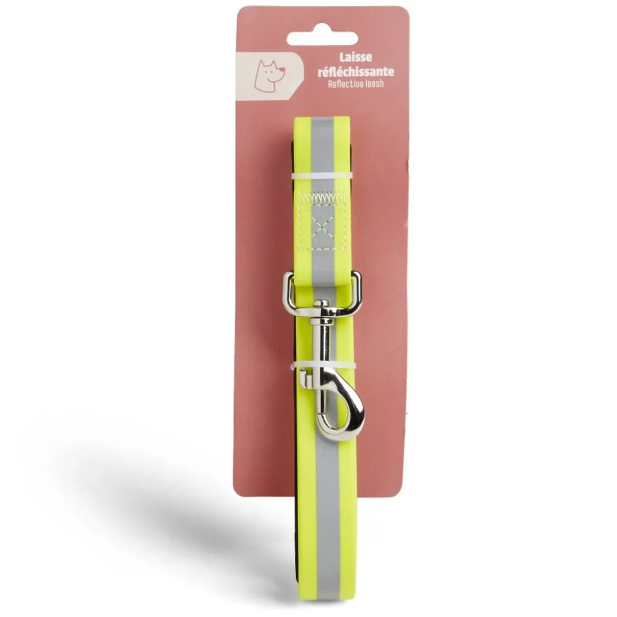 Laisse réfléchissante pour chien 120cm orange