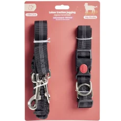 Laisse traction jogging canicross avec ceinture dorsale L120cm