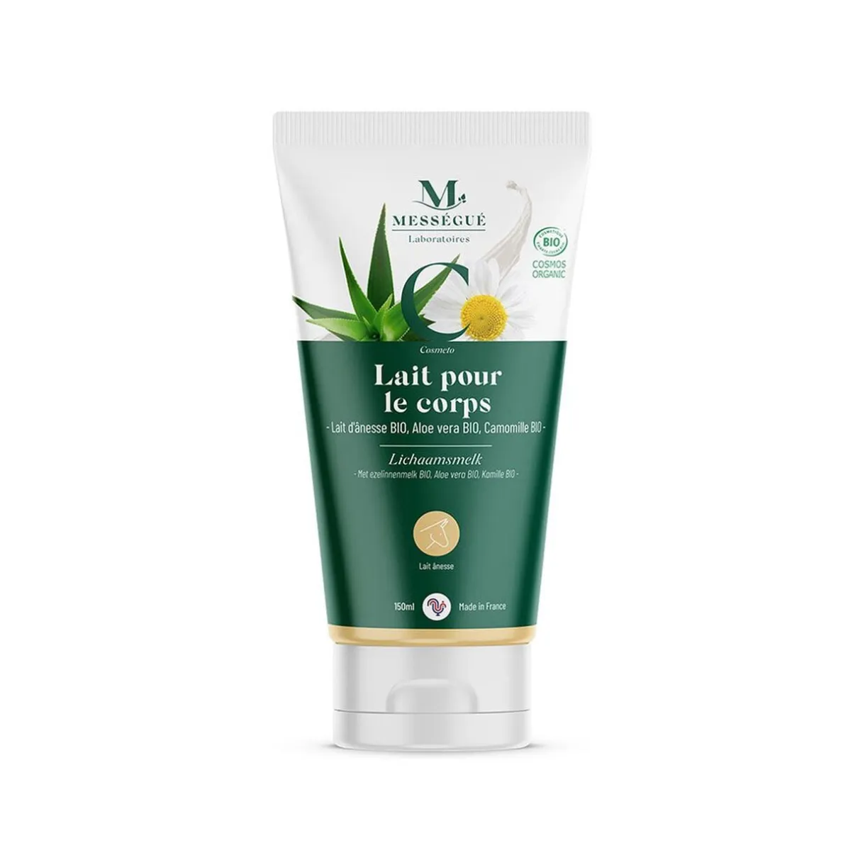 Lait corps bio lait d'ânesse aloe vera camomille Mességué tube 150ml < Gifi Discount