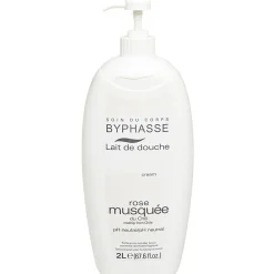 Lait de douche rose musquée 2L Byphasse < Gifi