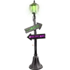 Lampadaire directif mouvant Halloween sonore et lumineux H152cm