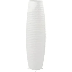 Lampadaire en papier blanc sur pieds