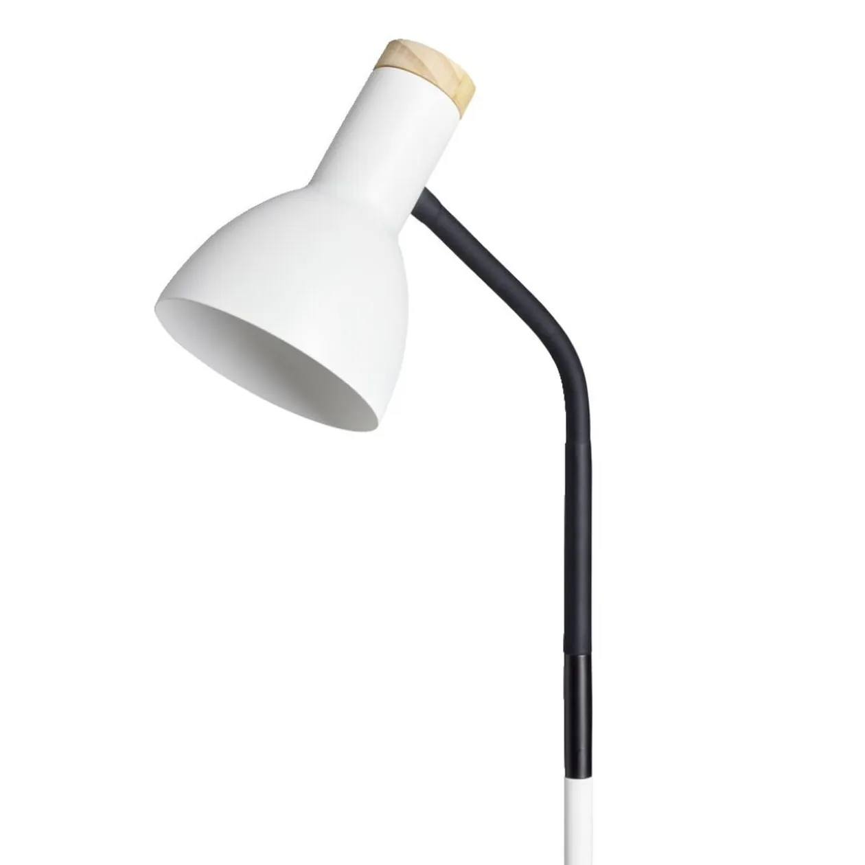 Lampadaire noir et blanc H150cm