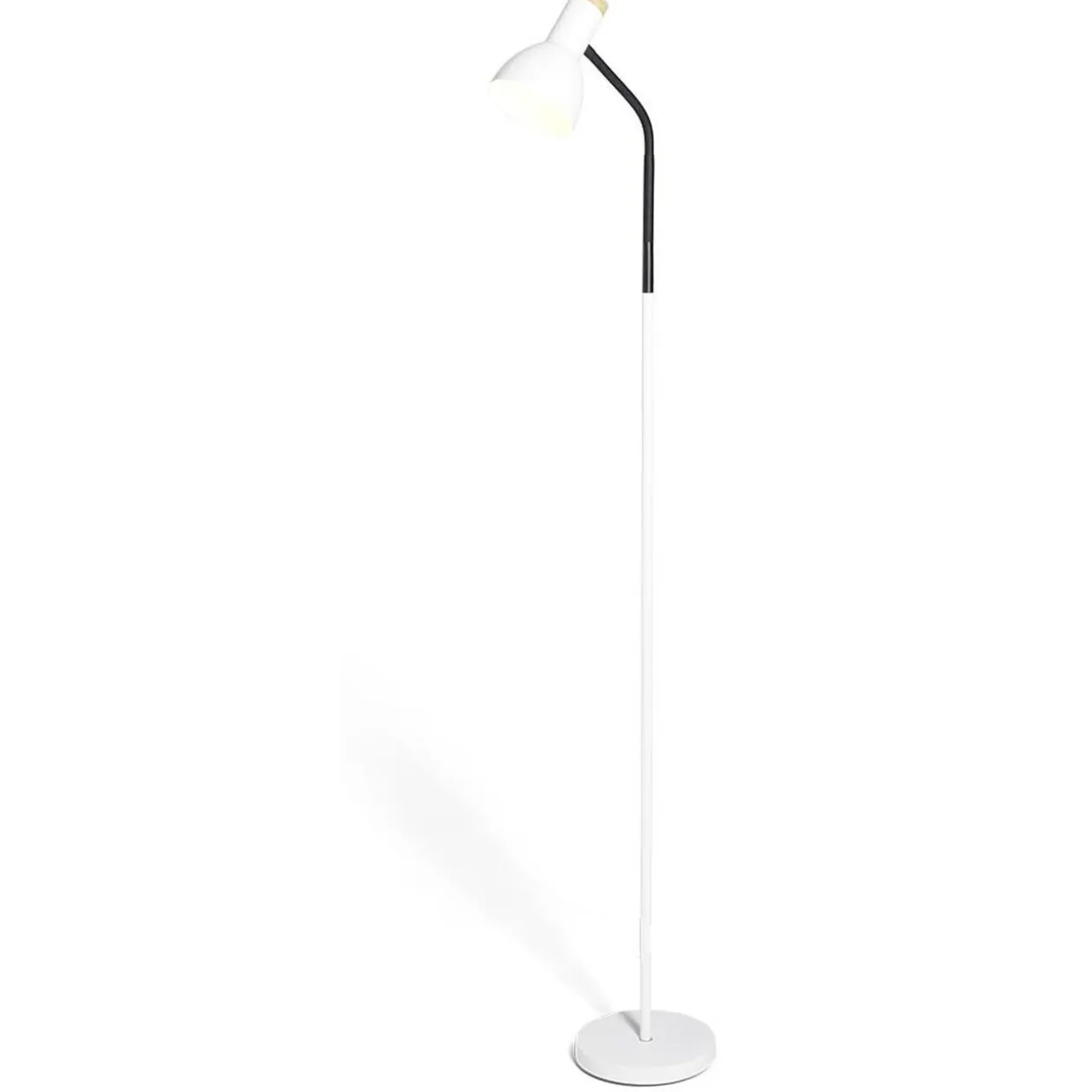 Lampadaire noir et blanc H150cm